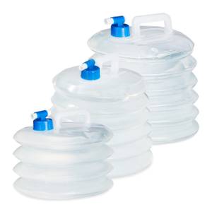 Wasserkanister faltbar 4er Set oval 24 x 8 x 21 cm