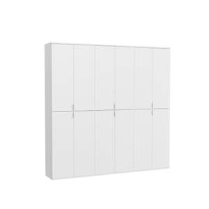Kleiderschrank Kombi Hochglanzfront Weiß Weiß - Holzwerkstoff - 195 x 193 x 34 cm