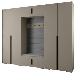 Garderobe Inova 1 Z9 Schwarz - Grau - Schwarz