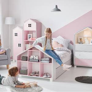 Kindermöbel-Set MIRUM (6er-Set) Grau - Pink - Rosé - Weiß