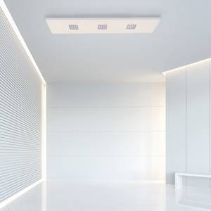 LED Deckenlampe PURE NEO Grau - Metall - 120 x 7 x 120 cm