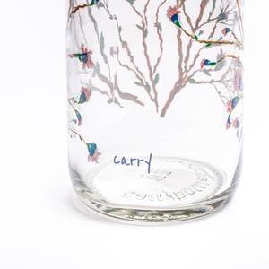 Bouteille 1000ml Hanami - CARRY Bottles Blanc - Verre - 8 x 30 x 8 cm