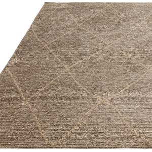 Tapis de salon moderne en jute BLUEBERRY Taupe - 160 x 230 cm