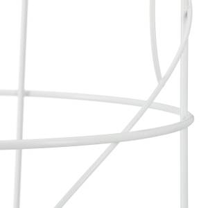 Arche de rosier ronde set de 2 Blanc - Métal - 25 x 117 x 25 cm