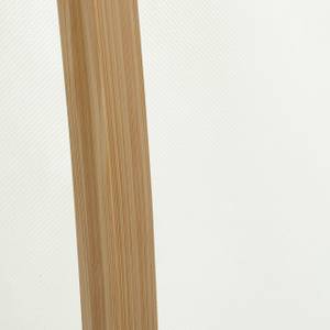 Panier à linge peu encombrant Marron - Blanc - Bambou - Textile - 44 x 80 x 43 cm