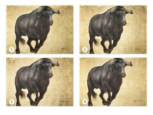 Acrylbild handgemalt Spanisches Blut Schwarz - Braun - Massivholz - Textil - 100 x 70 x 4 cm
