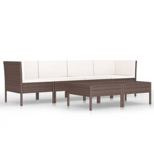 Garten-Lounge-Set (6-teilig) 3009677-3 Braun - Weiß