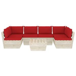 Garten-Lounge-Set (7-teilig) 3016490-17 Rot