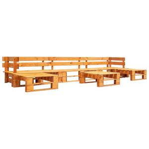 Mobilier de jardin (lot de 6) 297745 Marron - Bois manufacturé - Bois/Imitation - 300 x 55 x 126 cm