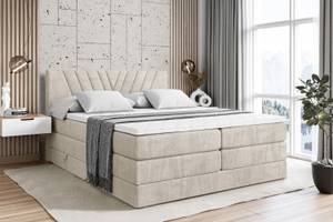 Boxspringbett ERNINA KING Beige - Breite: 140 cm