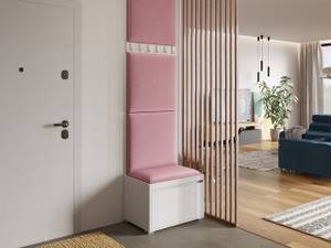 Garderobe Grawis 60 VII Pink - Weiß