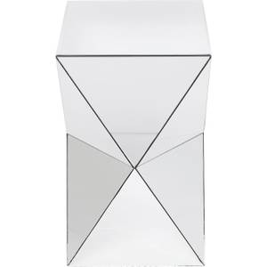 Table d'appoint Luxury Triangle Argenté - Verre - 32 x 54 x 32 cm