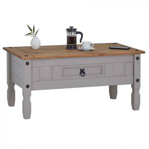 Table basse RAMON Gris - Bois massif - 95 x 45 x 50 cm