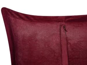 Coussin décoratif ZINNIA Rouge bourgogne - Rouge - 43 x 43 x 43 cm