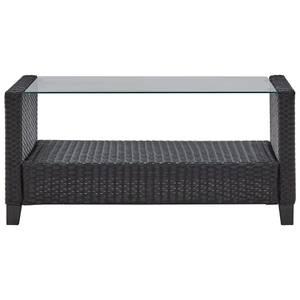 Gartensofa (6-teilig) 3002425 Schwarz