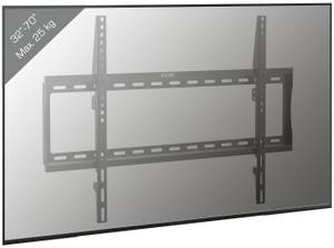 TV Wandhalterung B-FXNB Schwarz - Metall - 65 x 42 x 3 cm