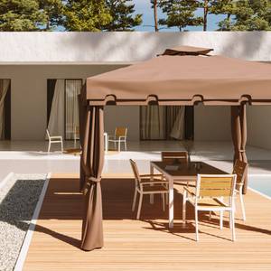 Gazebo Nuxia Marron - Métal - 300 x 268 x 300 cm