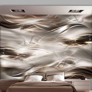 Selbstklebende Fototapete Umber Waves Textil - 294 x 210 x 2 cm