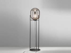 Kleine Tripod Stehlampe dimmbar 110cm Schwarz - Glas - Metall - 28 x 110 x 28 cm