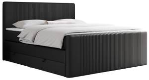 Boxspringbett KING DOREN Breite: 180 cm - H4 - Kunstleder