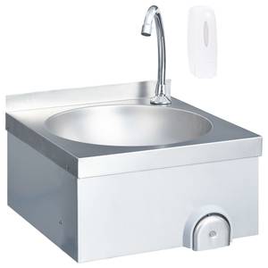 Waschbecken AW489 Silber - Naturfaser - 40 x 40 x 40 cm