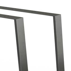 Pieds de table Loft 72cm noir lot de 2 Noir - Métal - 80 x 72 x 8 cm