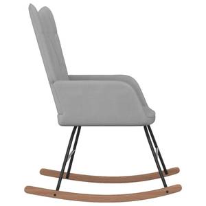 Chaise à bascule avec tabouret 3010050-2 Gris lumineux