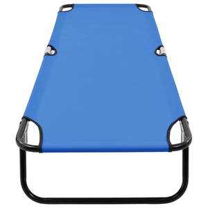 Chaise longue 47754 Bleu - Métal - 58 x 28 x 190 cm