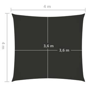 Sonnensegel 3016494-3 Anthrazit - 400 x 400 cm