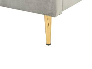 Doppelbett CHALEIX Gold - Grau - Hellgrau - Breite: 148 cm