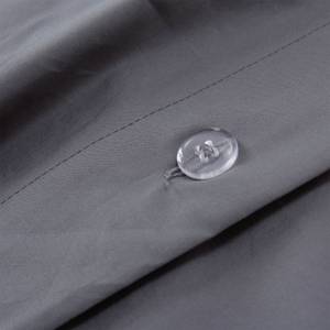 Kissenbezug Perpignan 2er Set Grau - Textil - 80 x 1 x 80 cm