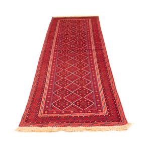 Kelim Afghan - 280x69cm Rot - Naturfaser - 69 x 1 x 280 cm