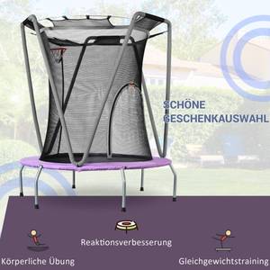 Trampolin Mini Ⅵ Grau - Metall - 140 x 164 x 140 cm