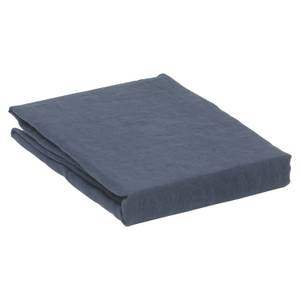 drap plat LINDAU Bleu nuit - Largeur : 240 cm