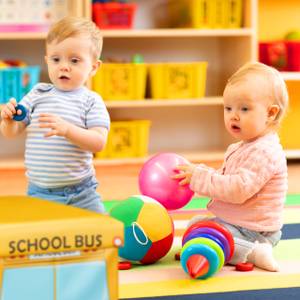 Faltbare Spielzeugkiste mit Stauraum Blau - Grau - Gelb