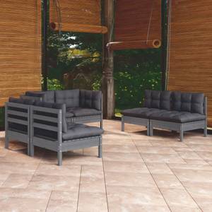 Garten-Lounge-Set Grau