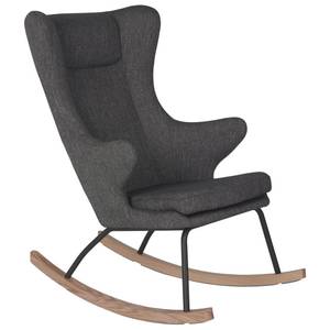 Chaise à bascule pour maman De Luxe Noir - Bois manufacturé - 70 x 106 x 96 cm