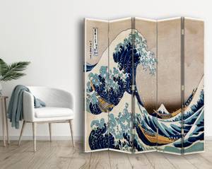 Paravent Die große Welle vor Kanagawa Tiefe: 180 cm