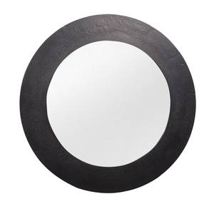 Miroir rond 50 Nickel Noir - Verre - 51 x 2 x 51 cm