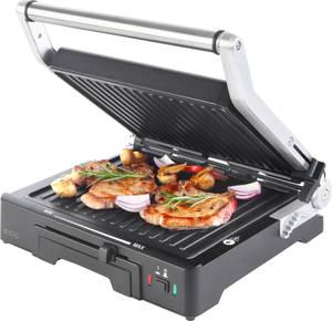 Kontaktgrill KG 300 Silber - Metall - 36 x 15 x 37 cm