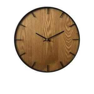 Horloge murale Castano Marron - Bois manufacturé - 5 x 40 x 40 cm