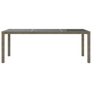 Garten-Essgruppe (9-teilig) 3094938 Grau - Kunststoff - Polyrattan - 90 x 75 x 190 cm