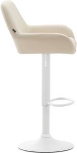 Tabouret de bar Braga Lot de 2 Blanc crème - Blanc