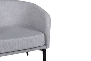 Fauteuil Fluffy Gris - Textile - 66 x 71 x 64 cm