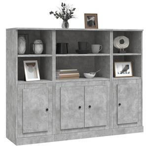 Highboard 3er Set DE5426 Steingrau