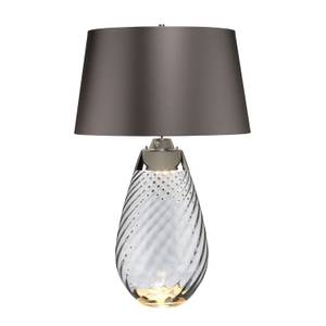 Lampe de table VITOCIA Gris - Gris lumineux - Abat-jour diamètre : 46 cm