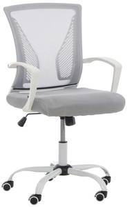 Chaise de bureau Tracy Gris lumineux - Blanc