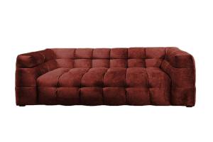 Sofa ROSARIO Velvet Bordeaux - Breite: 207 cm