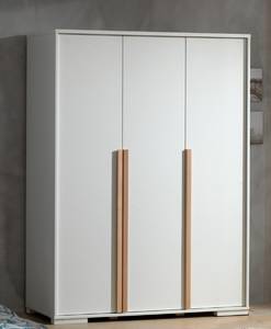 Drehtürenschrank London Weiß - Holzwerkstoff - Kunststoff - 56 x 195 x 146 cm