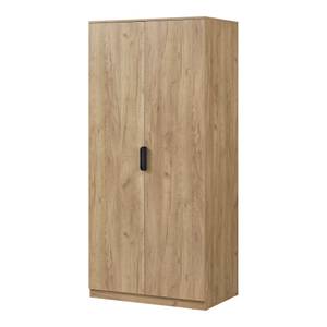 Kleiderschrank Eiselfing Braun - Holzwerkstoff - 80 x 176 x 52 cm